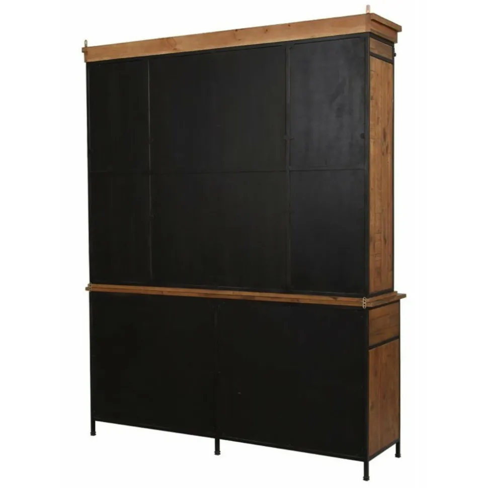 INTERIOR'S - Buffet vitré bois marron - manufacture interior's