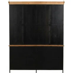 INTERIOR'S - Buffet vitré bois marron - manufacture interior's