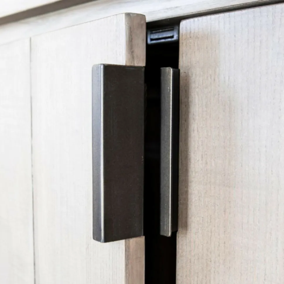 INTERIOR'S - Buffet vitré bois beige - demeure interior's