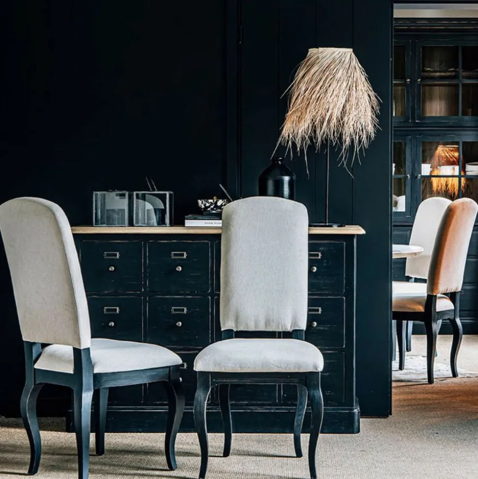 INTERIOR'S - Chaise bois noir - manoir interior's