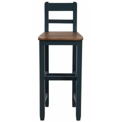 INTERIOR'S - Chaise haute bois bleu - brocante interior's