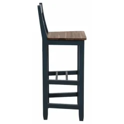 INTERIOR'S - Chaise haute bois bleu - brocante interior's