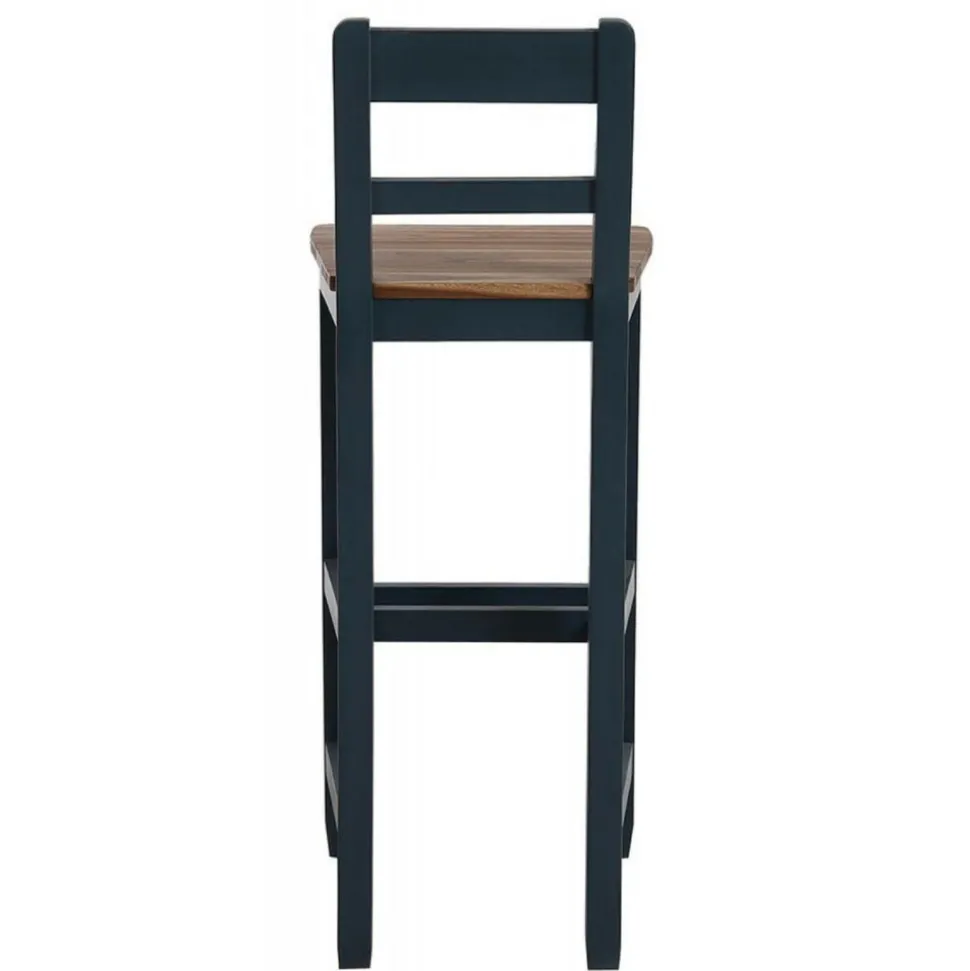 INTERIOR'S - Chaise haute bois bleu - brocante interior's