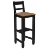 INTERIOR'S - Chaise haute bois noir - brocante interior's