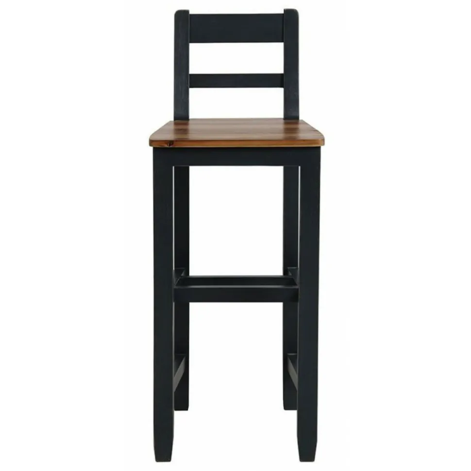 INTERIOR'S - Chaise haute bois noir - brocante interior's