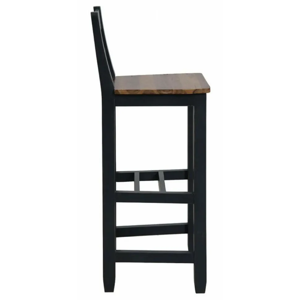 INTERIOR'S - Chaise haute bois noir - brocante interior's