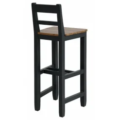 INTERIOR'S - Chaise haute bois noir - brocante interior's