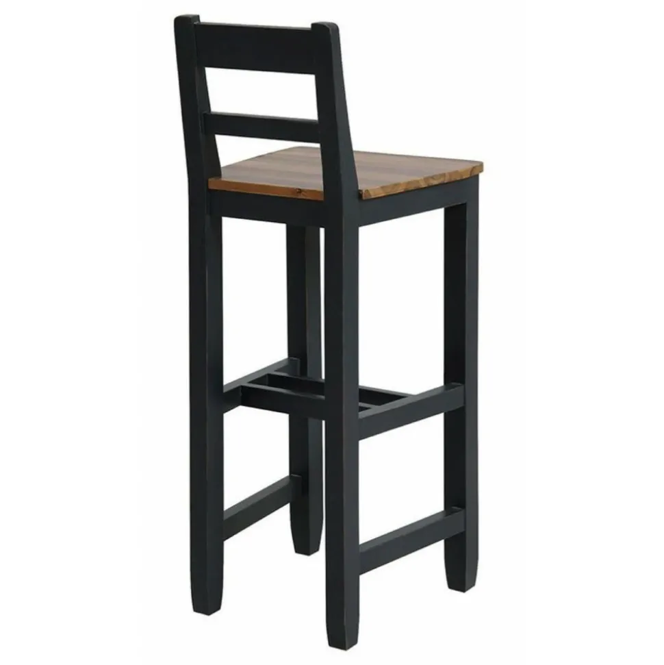 INTERIOR'S - Chaise haute bois noir - brocante interior's