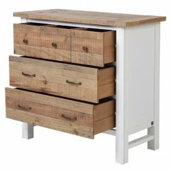 INTERIOR'S - Commode 5 tiroirs l100 bois blanc - rivages interior's