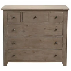 INTERIOR'S - Commode 6 tiroirs bois marron - first interior's