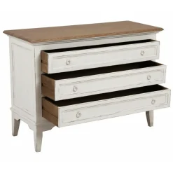 INTERIOR'S - Commode 3 tiroirs bois blanc - esquisse interior's