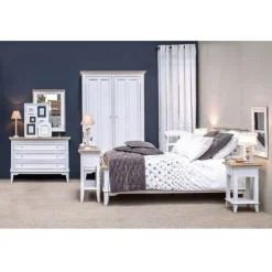 INTERIOR'S - Commode 3 tiroirs bois blanc - esquisse interior's