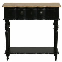 INTERIOR'S - Console 1 tiroir bois noir - manoir interior's