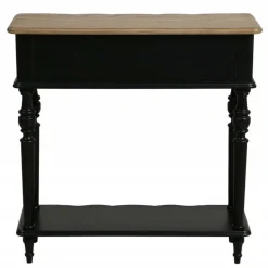 INTERIOR'S - Console 1 tiroir bois noir - manoir interior's