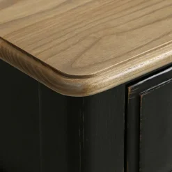 INTERIOR'S - Console 1 tiroir bois noir - manoir interior's