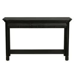 INTERIOR'S - Console 3 tiroirs mdf noir - bruges interior's