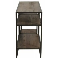 INTERIOR'S - Console avec bout de canapé gigogne bois marron - manufacture interior's