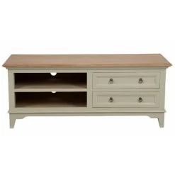 INTERIOR'S - Meuble tv 2 tiroirs bois beige - esquisse interior's