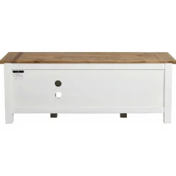 INTERIOR'S - Meuble tv avec rangements bois blanc - rivages interior's