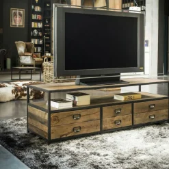 INTERIOR'S - Meuble tv bois marron - manufacture interior's