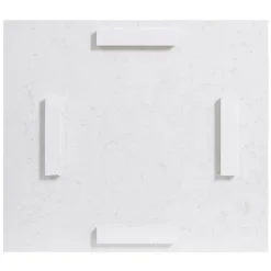 INTERIOR'S - Plan de travail meuble bas 1 porte pierre blanc - harmonie interior's