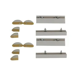 INTERIOR'S - Set de finition pour bibliothèque modulable mdf gris - harmonie interior's