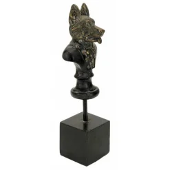 INTERIOR'S - Statuette chien résine noir - chic interior's