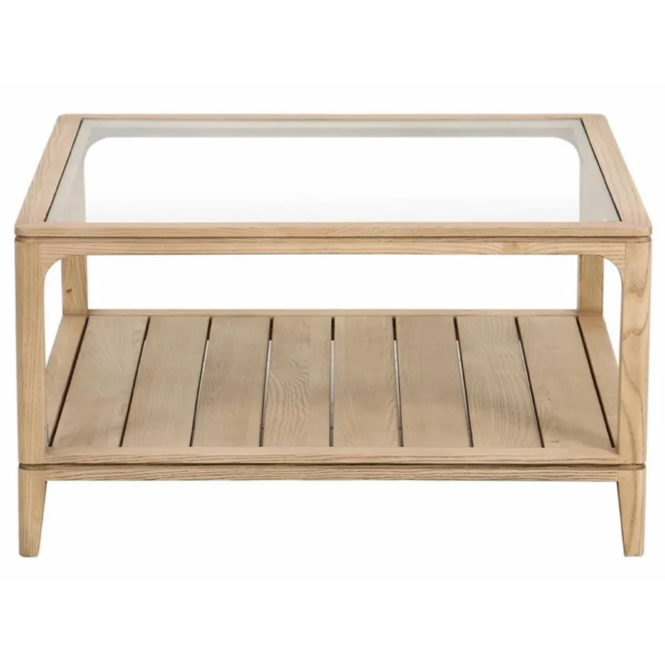 INTERIOR'S - Table basse carrée bois beige - tallinn interior's