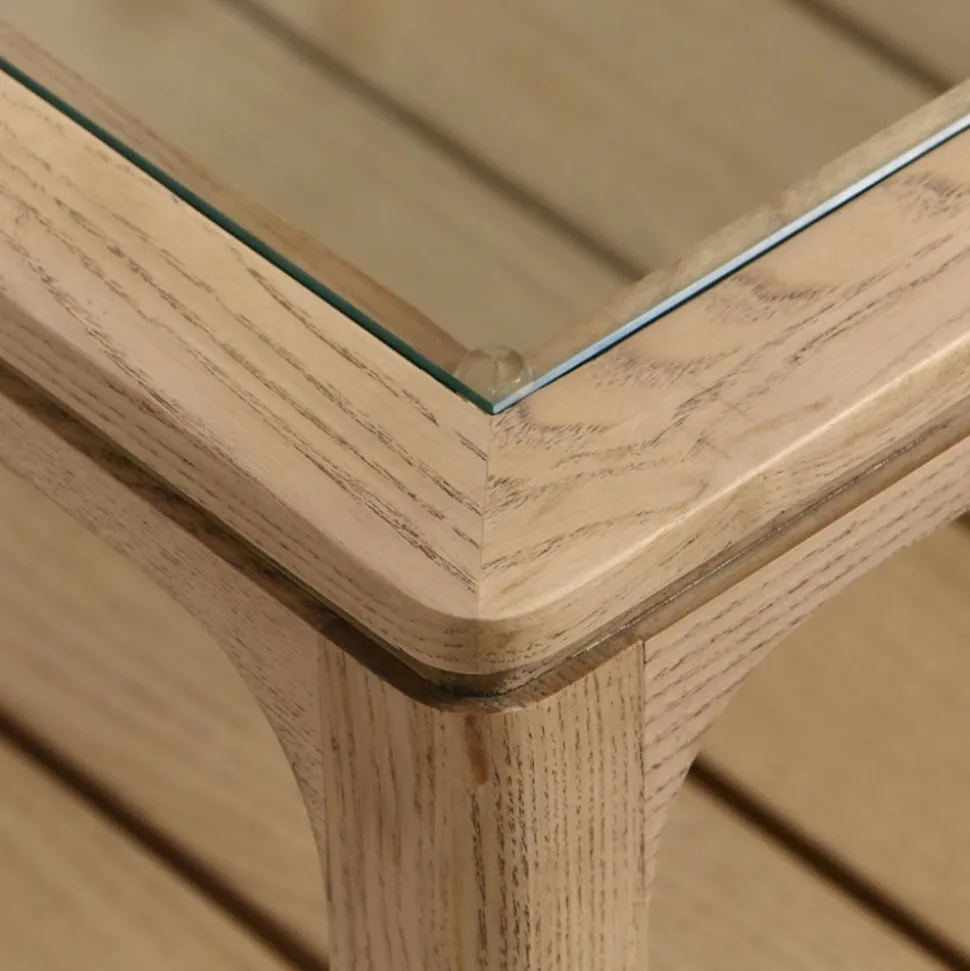 INTERIOR'S - Table basse carrée bois beige - tallinn interior's