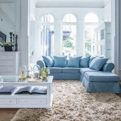 INTERIOR'S - Table basse rectangulaire plateau en verre mdf blanc - harmonie interior's