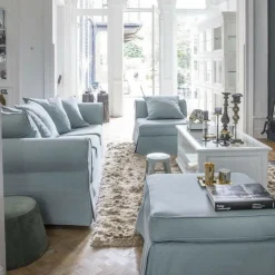 INTERIOR'S - Table basse rectangulaire plateau en verre mdf blanc - harmonie interior's