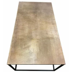 INTERIOR'S - Table basse rectangulaire fer noir - factory interior's