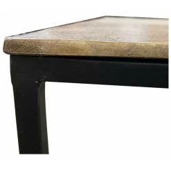 INTERIOR'S - Table basse rectangulaire fer noir - factory interior's