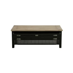 INTERIOR'S - Table basse rectangulaire bois noir - magellan interior's