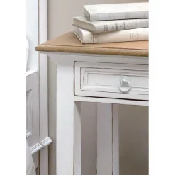 INTERIOR'S - Table de chevet ouvert 1 tiroir bois blanc - esquisse interior's