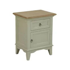 INTERIOR'S - Table de chevet 1 tiroir 1 porte ouverture à droite bois beige - esquisse interior's