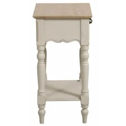 INTERIOR'S - Table de chevet 1 tiroir mdf blanc - romance interior's