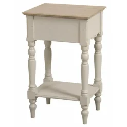 INTERIOR'S - Table de chevet 1 tiroir mdf blanc - romance interior's