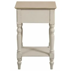 INTERIOR'S - Table de chevet 1 tiroir mdf blanc - romance interior's