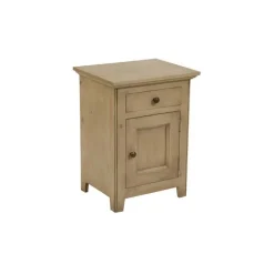 INTERIOR'S - Table de chevet ouverture porte à droite bois marron - first interior's