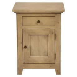 INTERIOR'S - Table de chevet ouverture porte à droite bois marron - first interior's