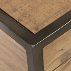INTERIOR'S - Table de chevet 1 tiroir bois marron - manufacture interior's