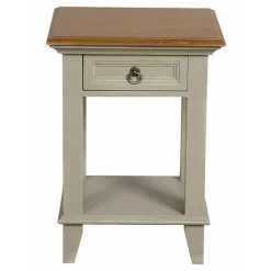 INTERIOR'S - Table de chevet ouvert 1 tiroir bois beige - esquisse interior's