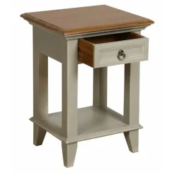 INTERIOR'S - Table de chevet ouvert 1 tiroir bois beige - esquisse interior's