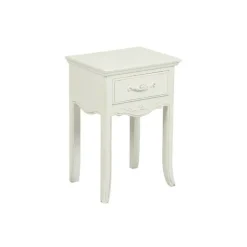 INTERIOR'S - Table de chevet 1 tiroir mdf blanc - lubéron interior's