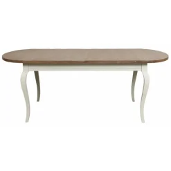 INTERIOR'S - Table ovale extensible bois blanc - provence interior's