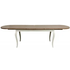 INTERIOR'S - Table ovale extensible bois blanc - provence interior's