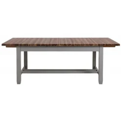 INTERIOR'S - Table rectangulaire extensible bois gris - brocante interior's