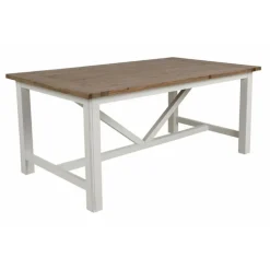 INTERIOR'S - Table rectangulaire bois blanc - rivages interior's