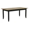 INTERIOR'S - Table rectangulaire extensible 10 personnes bois noir - esquisse interior's